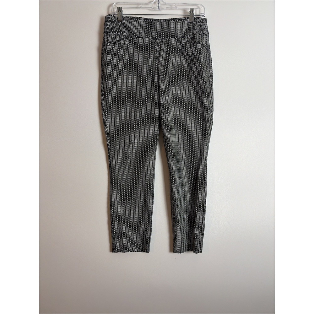 Christopher & Banks Signature Slim Petite Women's Black & White Pants Size 6P